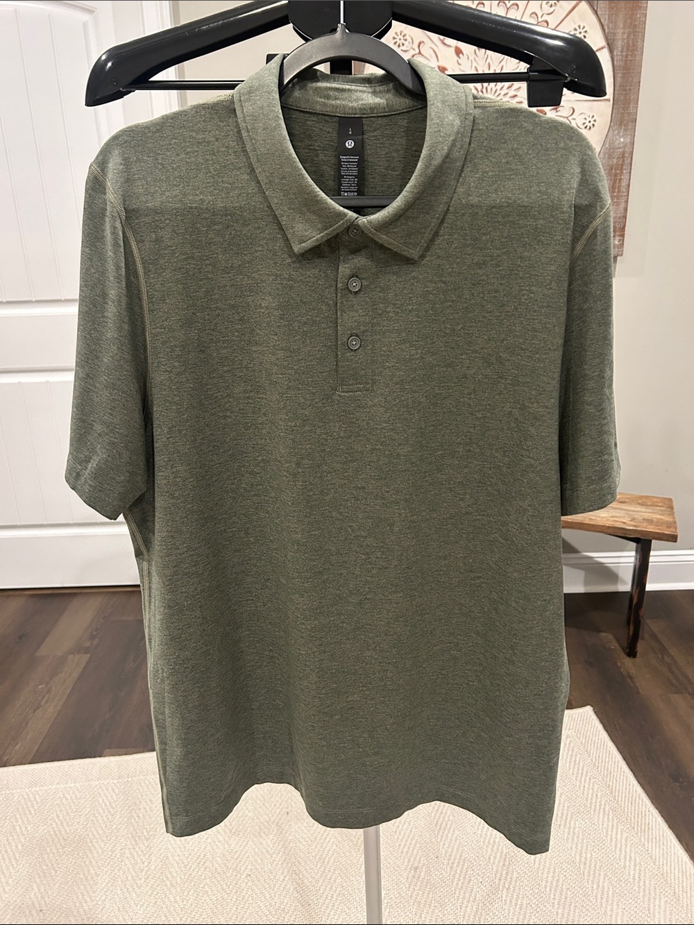 lululemon athletica NEVER WORN Men's Polo in Olive sz Lg